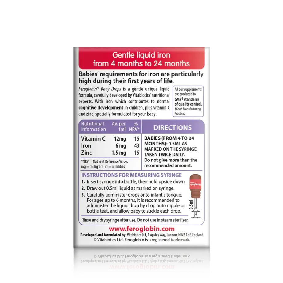 Vitabiotics Feroglobin B12 Baby Drops-30ml