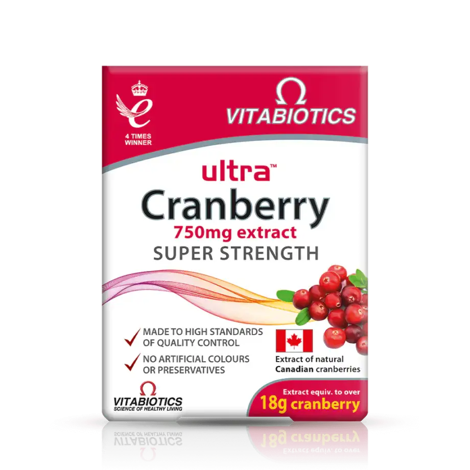 Vitabiotics Ultra Cranberry Super Strength 750mg- 30 Tablets