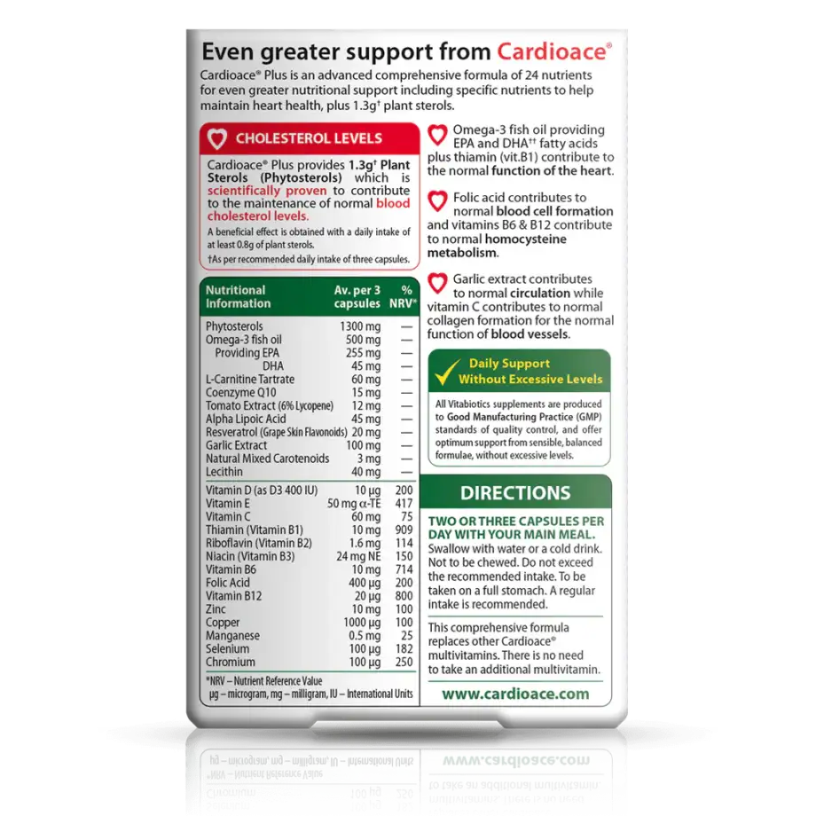 vitabiotics Cardioace Plus-60 Capsules