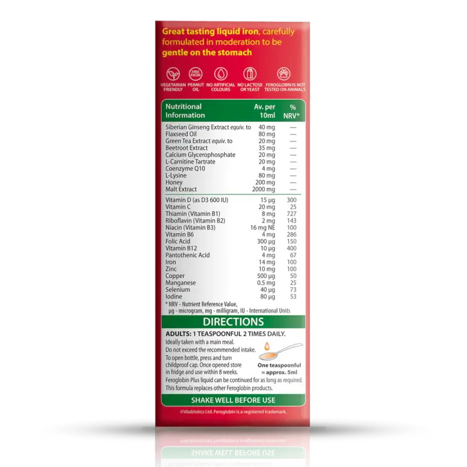 Vitabiotics Feroglobin Plus Liquid-200ml