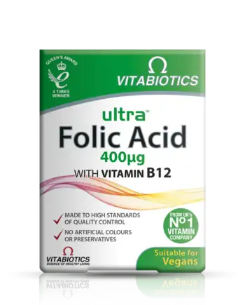 Vitabiotics Ultra Folic Acid-60 Tablets