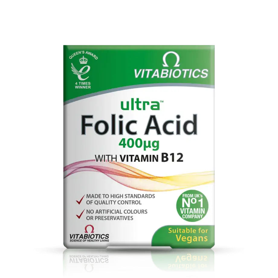 Vitabiotics Ultra Folic Acid-60 Tablets