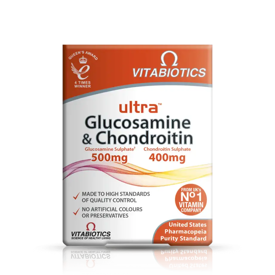 Vitabiotics Ultra Glucosamine & Chondroitin 500/400mg- 60 Tablets