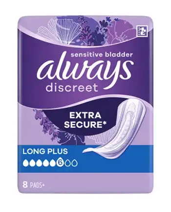 Always Discreet Pads Long Plus-8 Pads