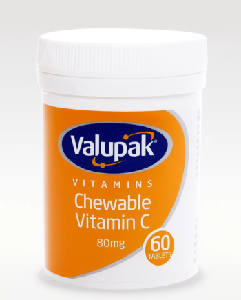 Valupak Vitamin C chewable 80mg-60 Tablets